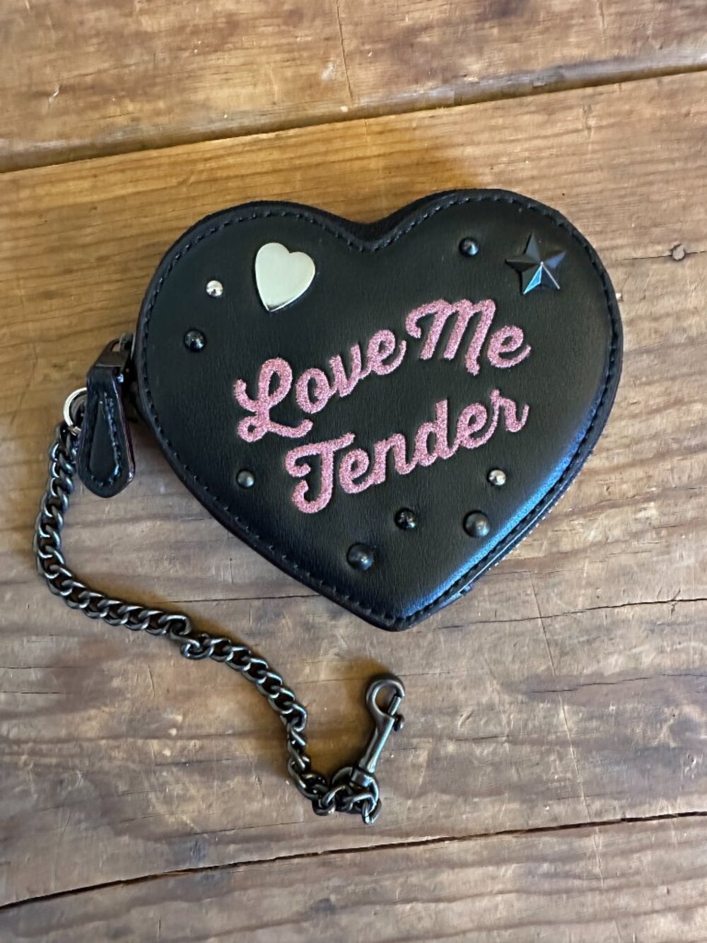 Coach x Elvis Presley “Love Me Tender” Heart Coin Purse | Collectible